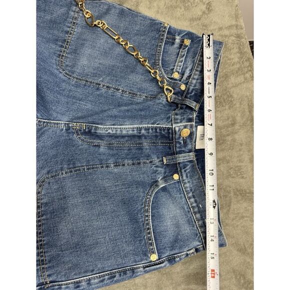 GAP x cultโgaia High Rise Stride Chain Jeans sz 30/10 Indigo - Picture 11 of 15